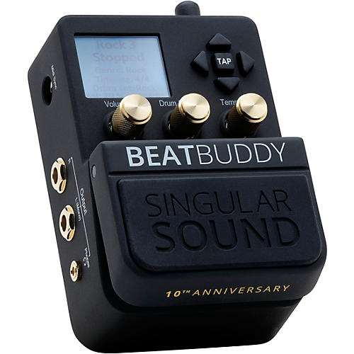 Singular Sound BeatBuddy 10th Anniversary Limited Edition Footpedal Drum Machine Black - musicians--Friend