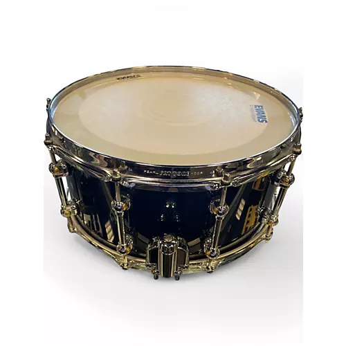 Used Pearl 6.5X14 Reference Pure Snare Black Drum Black 15 - musicians--Friend