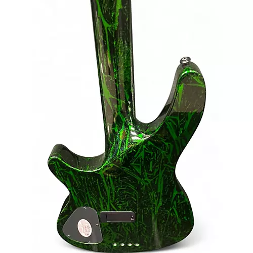 Used Schecter Guitar Research SILVER MOUNTAIN TOXIC VENOM Electric Bass Guitar TOXIC VENOM - musicians--Friend