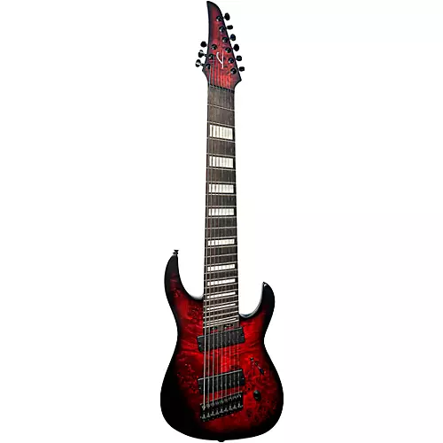 Legator LM-9 Lucas Mann Ninja 9-String Multi-Scale Signature Electric Guitar Trans White - musicians--Friend