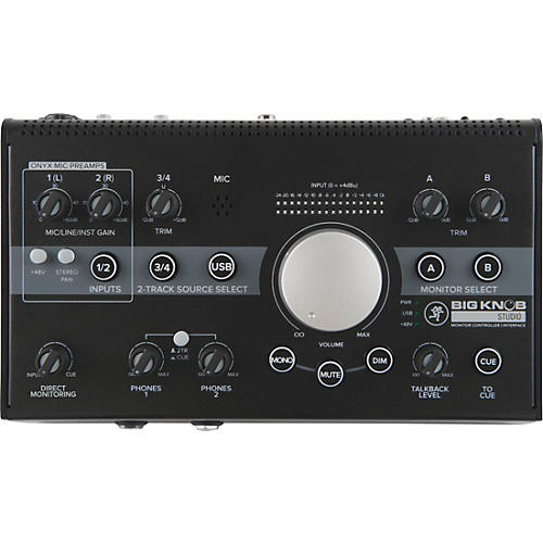 Mackie Big Knob Studio 3x2 Studio Monitor Controller and Interface - 192kHz USB I/O - musicians--Friend