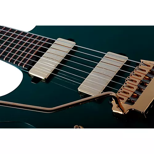 Schecter Guitar Research Synyster Gates Custom 7-String TR Headless Left-Handed Electric Guitar Oak Green Metallic - musicians--Friend