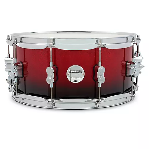 PDP by DW Concept Maple Snare Drum With Chrome Hardware 14 x 5.5 in. Satin Black - musicians--Friend