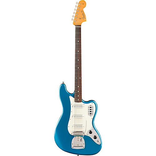 Fender Vintera II '60s Bass VI 6-String Bass Guitar Lake Placid Blue - musicians--Friend