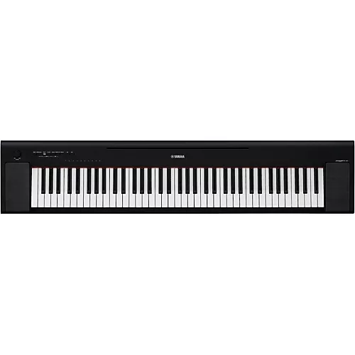 Yamaha Piaggero NP-35 76-Key Portable Keyboard With Power Adapter Black Beginner Package - musicians--Friend
