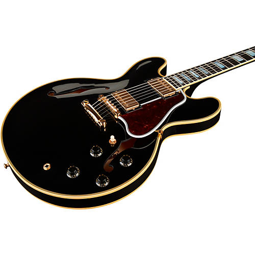 Gibson Custom 1959 ES-355 Reissue Stopbar VOS Semi-Hollow Electric Guitar Ebony - musicians--Friend