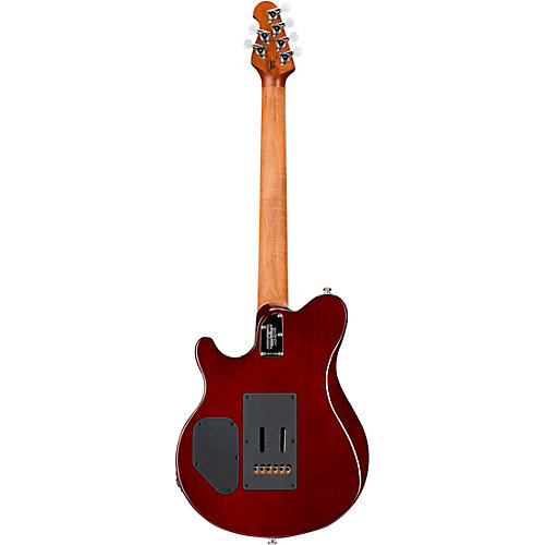 Ernie Ball Music Man Axis Super Sport Flame Top Electric Guitar Roasted Amber - musicians--Friend