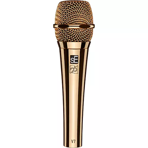 sE Electronics V7 Studio-Grade Supercardioid Handheld Microphone - 25th Anniversary Gold - musicians--Friend