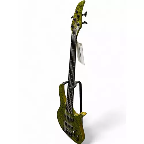 Used Kiesel Brian Bromberg Custom Poison Green Electric Bass Guitar Poison Green - musicians--Friend