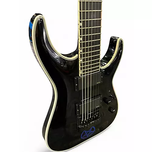 Used ESP LTD MH1000ET Black Solid Body Electric Guitar Black - musicians--Friend