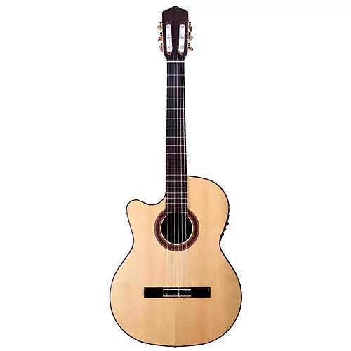 Kremona Rosa Luna Left-Handed Flamenco Blanca Guitar Natural - musicians--Friend
