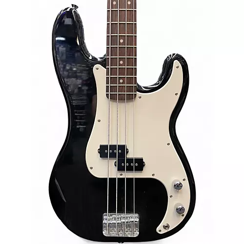Used Squier Affinity P-Bass Black Electric Bass Guitar Black - musicians--Friend