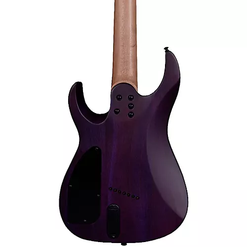 Legator Ninja 7 String Multi-Scale Super Shred Series Quilted Maple Electric Guitar Purple - musicians--Friend