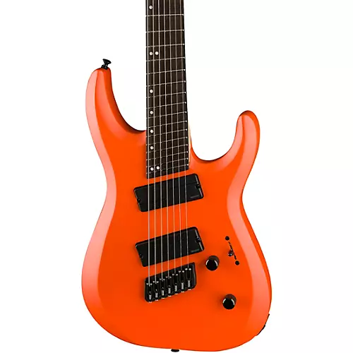 Jackson Pro Plus Dinky DK Modern HT7 MS 7-String Electric Guitar Satin Orange Crush - musicians--Friend