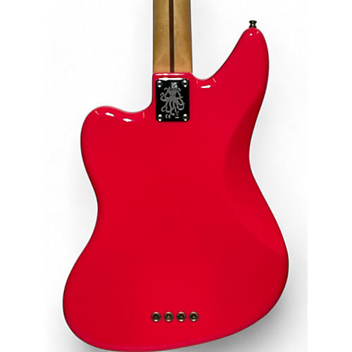 Used 2022 Fender Mark hopped hmnim custom class Pink Electric Bass Guitar Pink - musicians--Friend