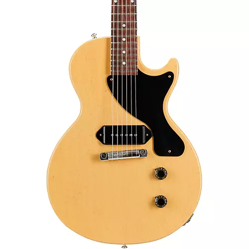 Gibson Custom Murphy Lab 1957 Les Paul Junior Single-Cut Reissue Ultra Light Aged Electric Guitar TV Yellow - musicians--Friend