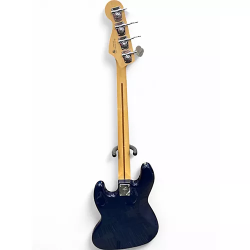 Used 2021 Fender Player Plus Jazz Bass Plus Top Blue Burst Electric Bass Guitar Blue Burst - musicians--Friend