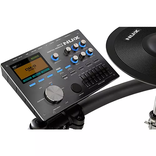 NUX NUX DM-8 All Remo Mesh-Head Digital Drum Kit Black - musicians--Friend