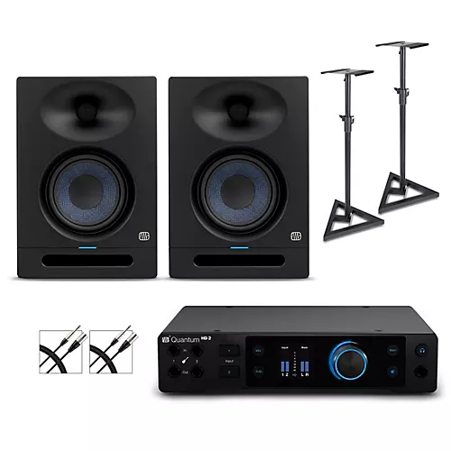 PreSonus Quantum HD2 Audio Interface with Eris 2nd Gen Studio Monitor Pair (Cables & Stands Included) STUDIO5 - musicians--Friend