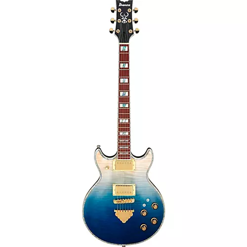 Ibanez Artist 420 Electric Guitar Transparent Blue Gradation - musicians--Friend