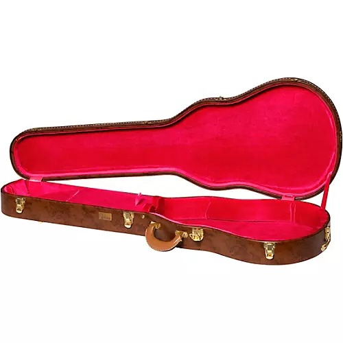 Gibson Lifton Historic 5-Latch Brown/Pink Hardshell Case for Les Paul - musicians--Friend