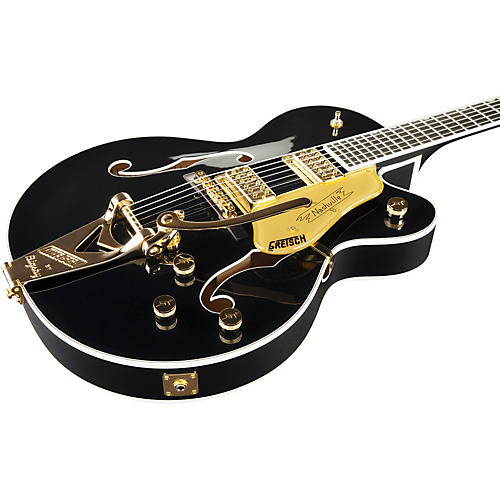 Gretsch Guitars Nashville Hollow Body with String-Thru Bigsby and Gold Hardware Electric Guitar Midnight Sapphire - musicians--Friend