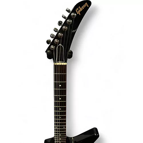 Used Gibson '80s Explorer /w EMG pickups Black Solid Body Electric Guitar Black - musicians--Friend