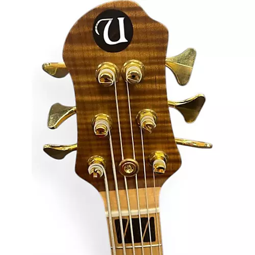 Used 2024 Utera Guitars Elegance 6 String Natural Electric Bass Guitar Natural - musicians--Friend