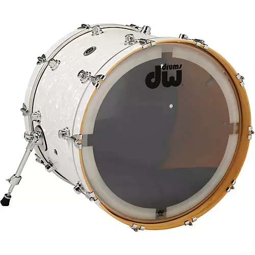 DW DWe Wireless Acoustic/Electronic Convertible Bass Drum 20 x 14 in. Finish Ply White Marine Pearl - musicians--Friend
