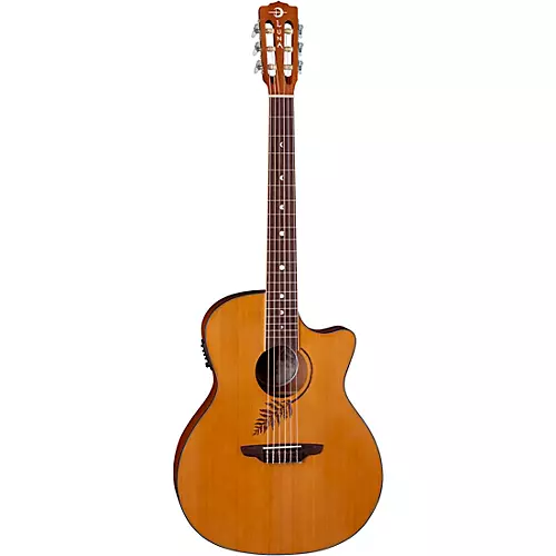 Luna Woodland Cedar Nylon Acoustic-Electric Guitar Satin Natural - musicians--Friend