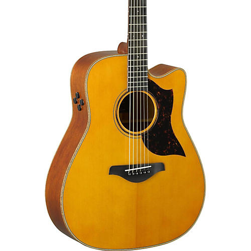 Yamaha A-Series A3M Dreadnought Cutaway Acoustic-Electric Guitar Vintage Natural - musicians--Friend