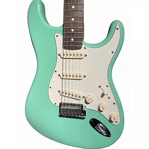 Used Fender Artist Series Jeff Beck Stratocaster Surf Green Solid Body Electric Guitar Surf Green - musicians--Friend