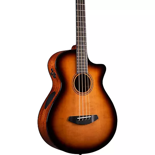 Breedlove Organic Solo Pro CE Red Cedar-African Mahogany Concerto Acoustic-Electric Bass Guitar Edge Burst - musicians--Friend