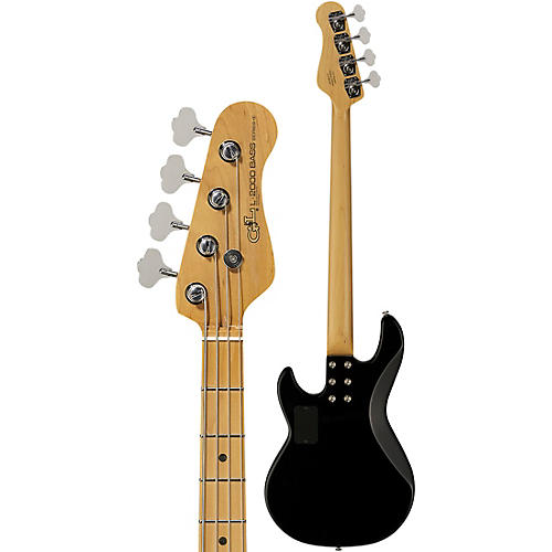 G&L CLF Research L-2000 Maple Fingerboard Electric Bass Jet Black - musicians--Friend