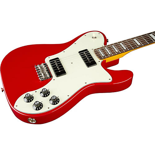 Fender Chris Shiflett Cleaver Telecaster Deluxe Electric Guitar Charcoal Frost Metallic - musicians--Friend