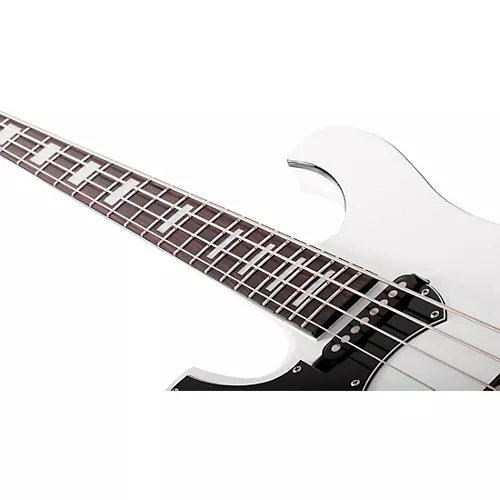 Schecter Guitar Research Stargazer-4 LH Electric Bass Gloss White - musicians--Friend