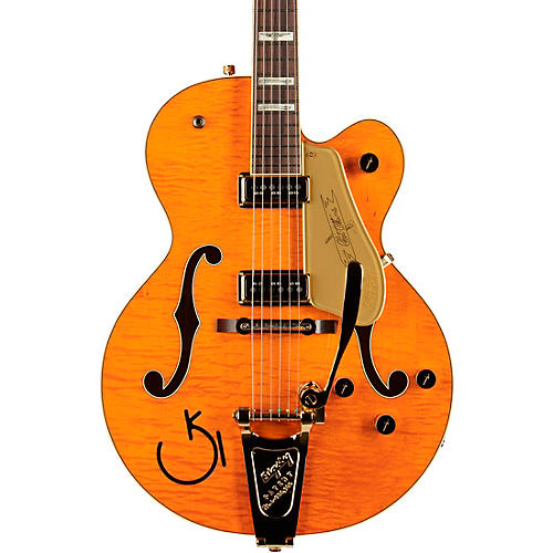 Gretsch Guitars G6120T-55 Vintage Select Edition '55 Chet Atkins Hollowbody With Bigsby Vintage Orange Stain - musicians--Friend