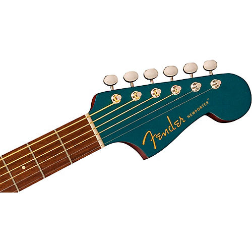 Fender Newporter Player Limited-Edition Acoustic-Electric Guitar Arctic White - musicians--Friend