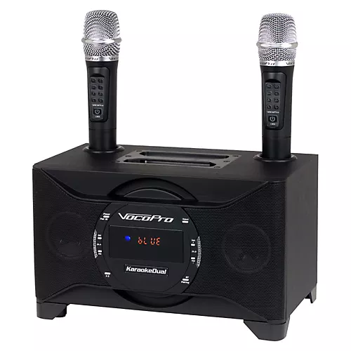 VocoPro KaraokeeDual All-In-One Karaoke Boom Box With Wireless Mics - musicians--Friend
