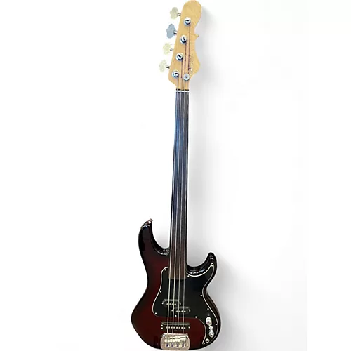 Used G&L USA SB2 Fretless red sparkle Electric Bass Guitar red sparkle - musicians--Friend