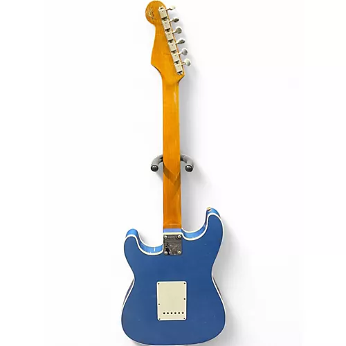 Used Fender CUSTOM SHOP DOUBLE BOUND STRATOCASTER AGED LAKE PLACID BLUE Solid Body Electric Guitar AGED LAKE PLACID BLUE - musicians--Friend