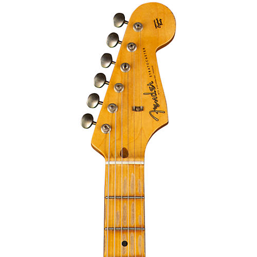 Fender Custom Shop 1958 Stratocaster Journeyman Relic Electric Guitar Masterbuilt by Todd Krause Black - musicians--Friend