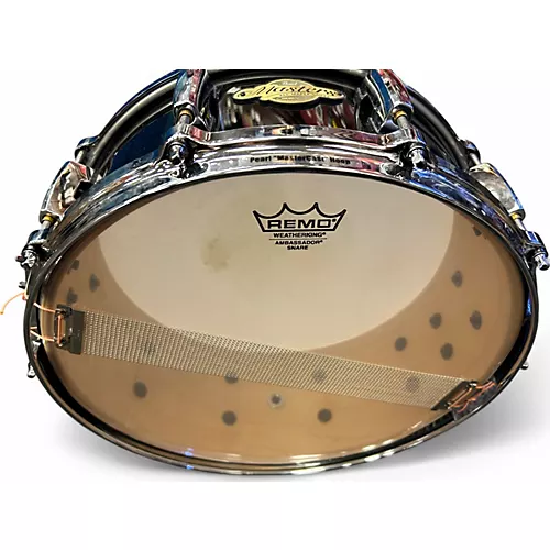 Used Pearl 14X6.5 Masters MCX Series Snare Piano Black Drum Piano Black 213 - musicians--Friend