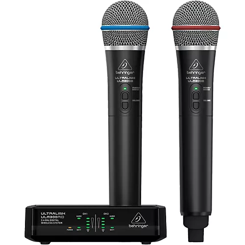 Behringer ULM302MIC High-Performance 2.4 GHz Digital Wireless System with 2 Handheld Microphones - musicians--Friend