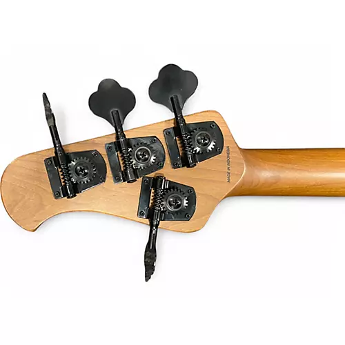 Used Sterling by Music Man DarkRay Black Electric Bass Guitar Black - musicians--Friend