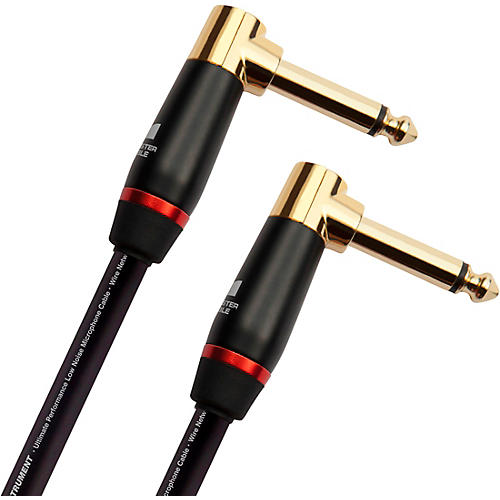 Monster Cable Prolink Bass Instrument Cable Right Angle to Right Angle 8 in. Black - musicians--Friend
