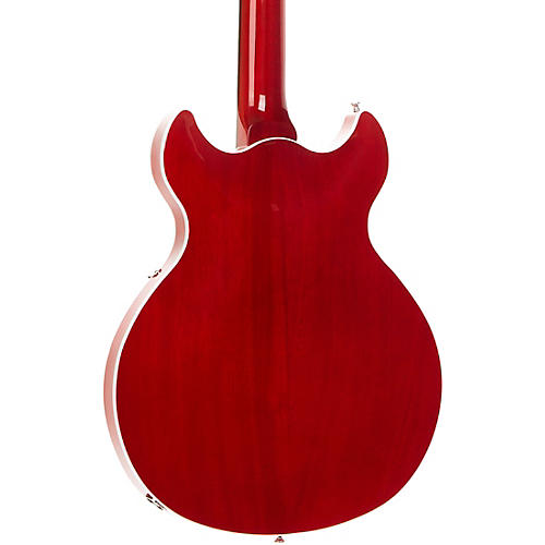 Harmony Comet Semi-Hollow Electric Guitar Trans Red - musicians--Friend