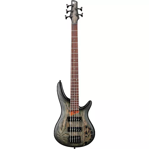 Ibanez SR605E 5-String Electric Bass Guitar Cosmic Blue Starburst Flat - musicians--Friend