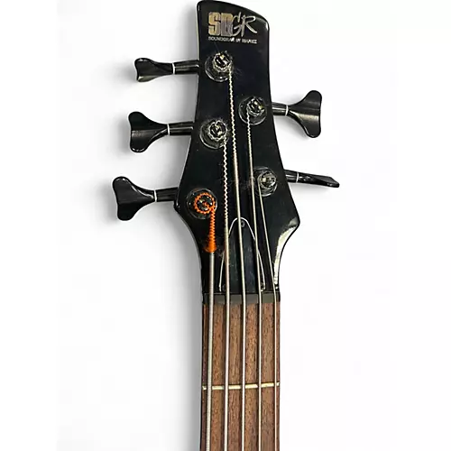 Used Ibanez 1990s MIJ SR885 Black Electric Bass Guitar Black - musicians--Friend