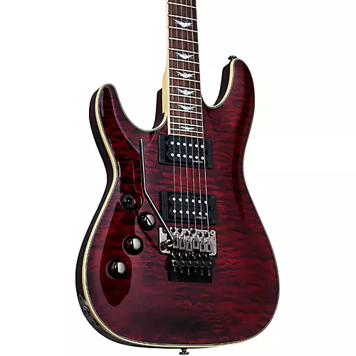 Schecter Guitar Research Omen Extreme-6 FR Left-Handed Electric Guitar Black Cherry - musicians--Friend
